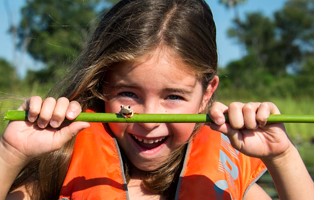 Girl on Family Safari in Botswana