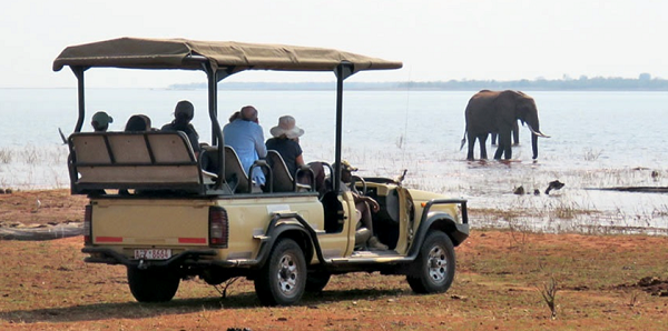 African lake cruise