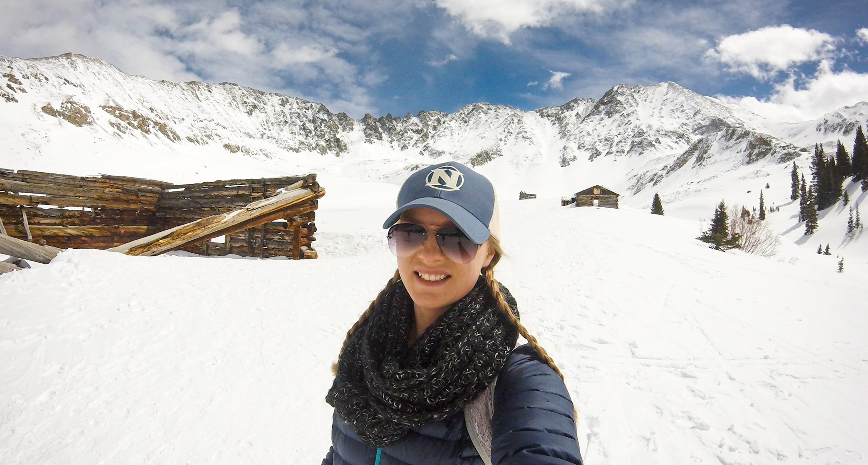 My favorite Colorado activity - hiking and following wildlife tracks in the snow!