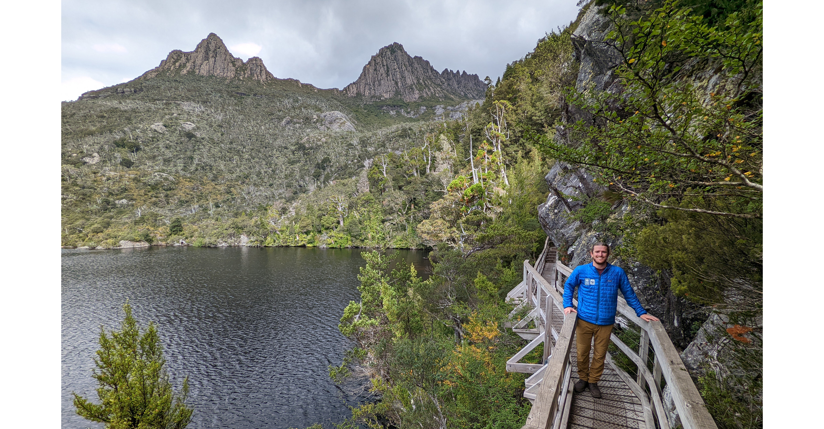 Exploring the sites in Cradle Mountain National Park, Tasmania.
