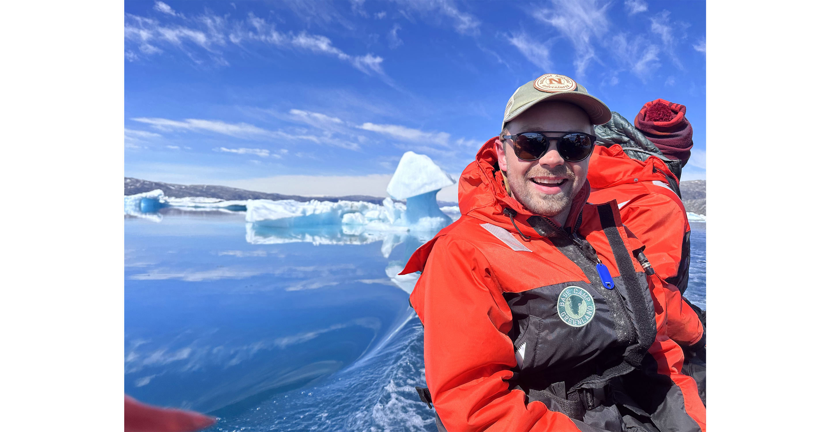 Out on a Zodiac - Sermilik Fjord, Greenland.