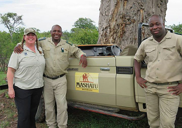 My wonderful guides at Mashatu Safari Camp in Botswana