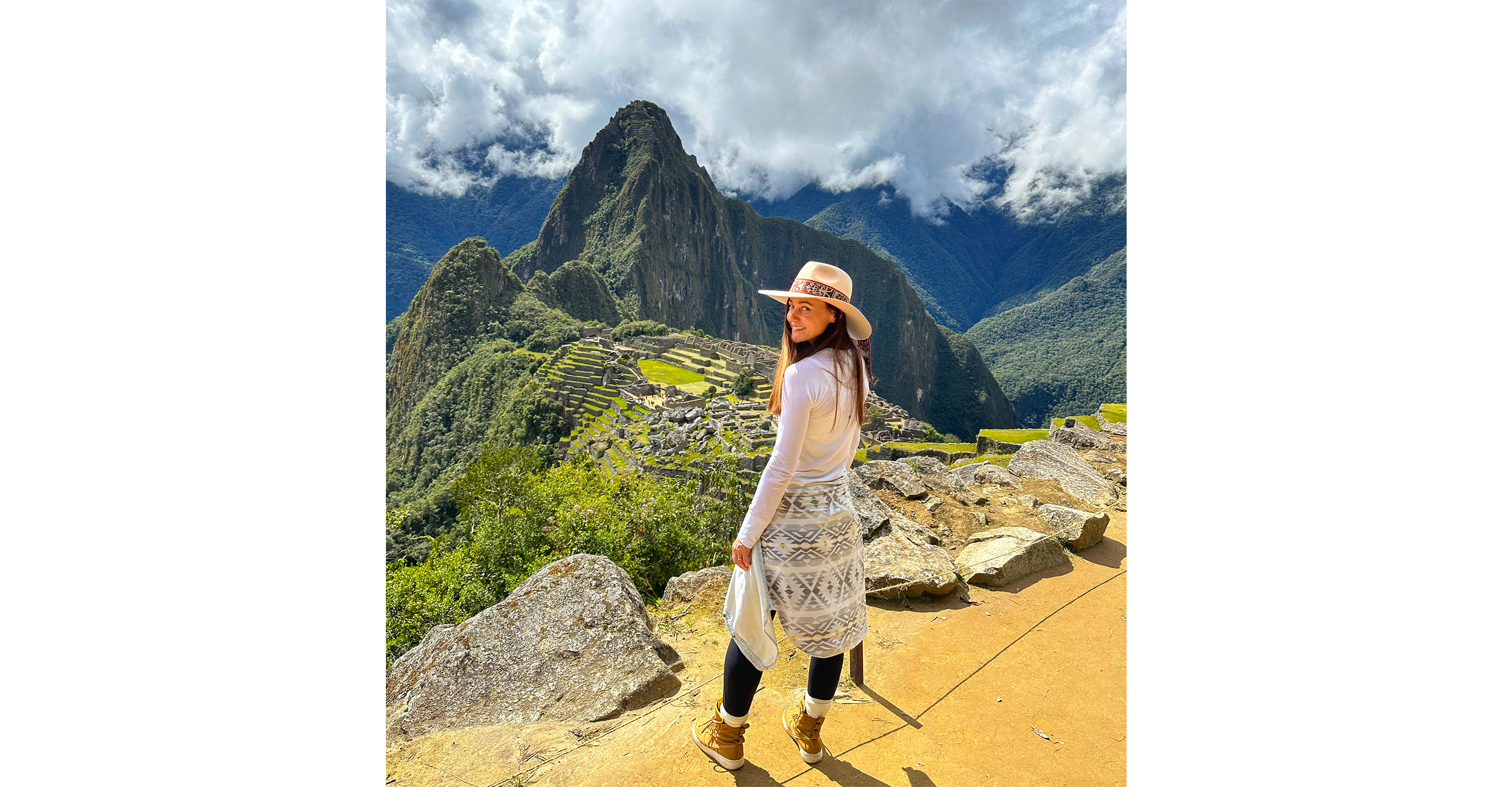Taking in the beauty of Machu Picchu