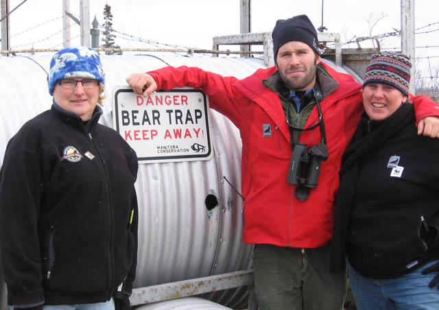 Myself with two of our fearless Polar Bear guides